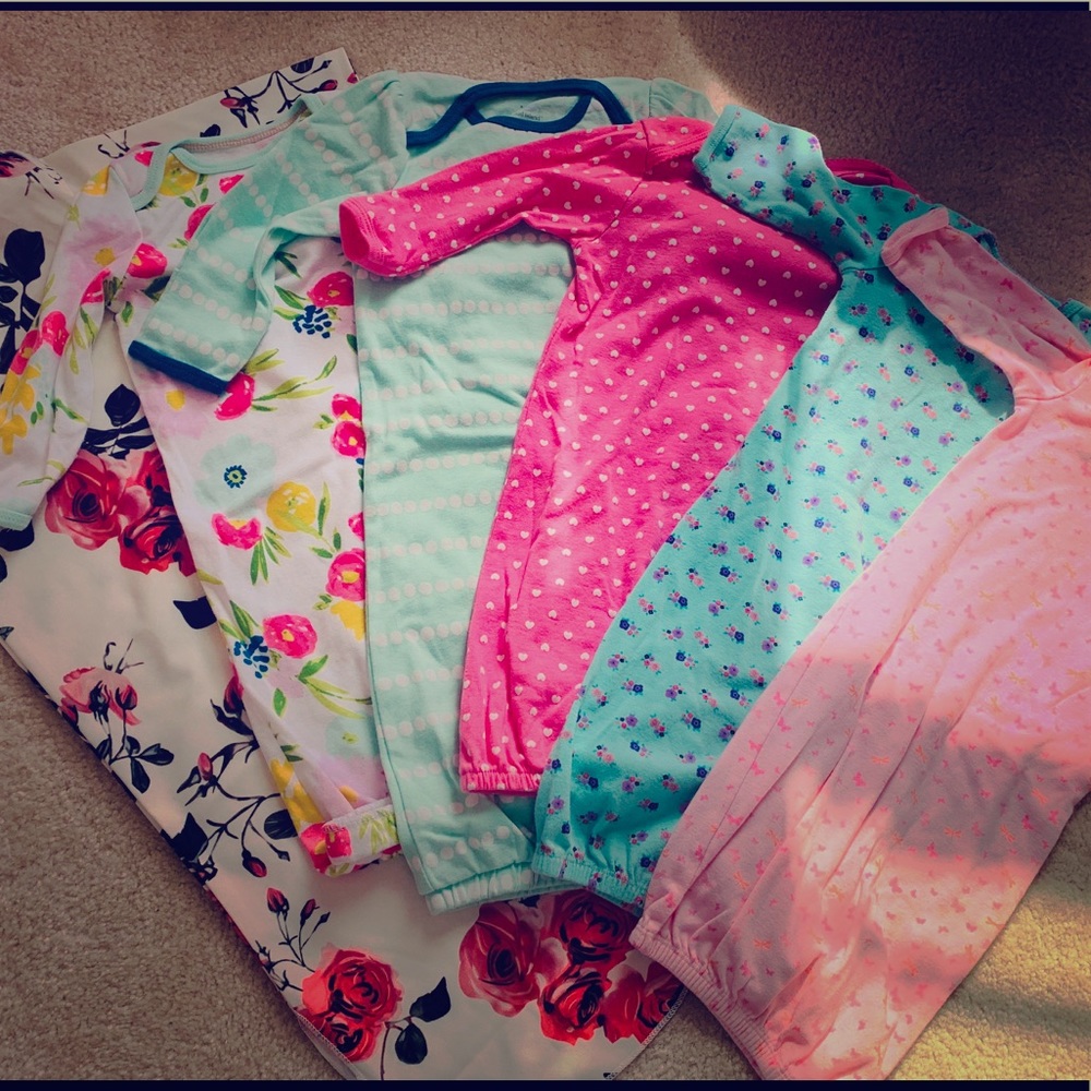 7 sleep sacks for baby girl...never worn!
